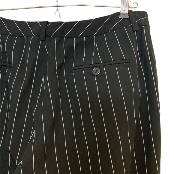 #3685  Nycard Womens black striped office work pants size 10 - Picture 5 of 5